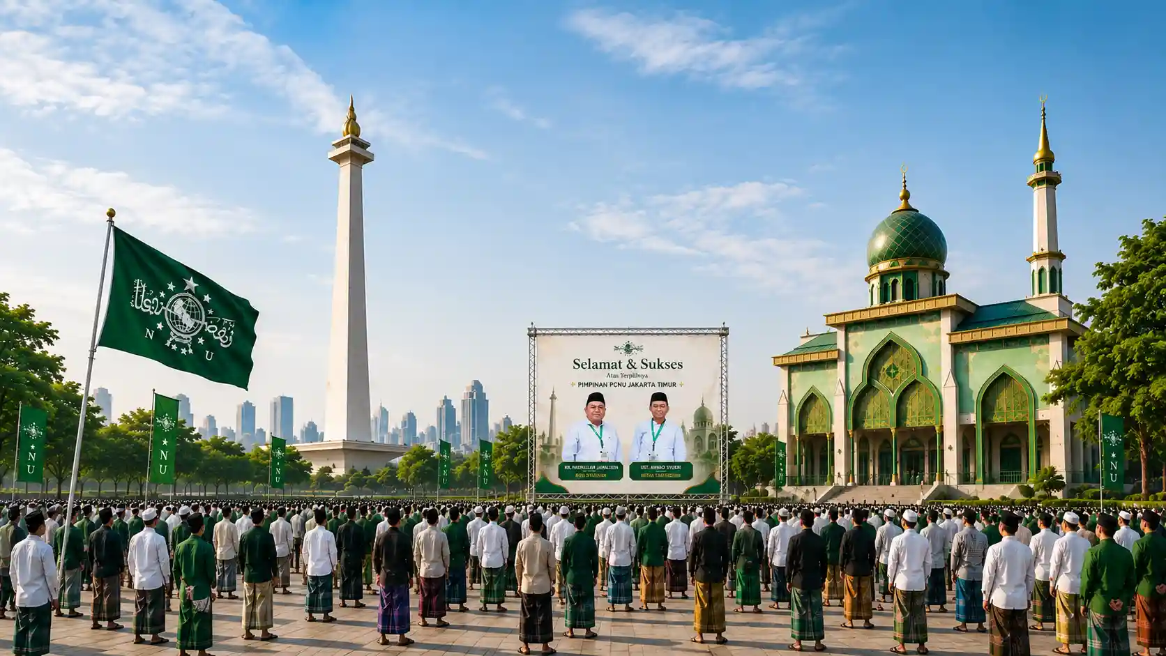 Kebersamaan pengurus dan warga PCNU Pengurus Cabang Kabupaten Purbalingga
